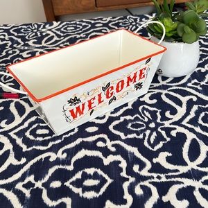 “Welcome” Metal Storage Tin. K-2